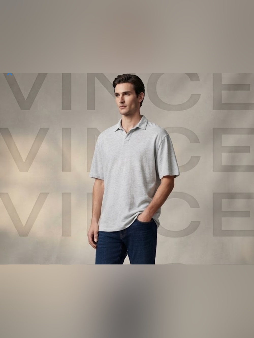 Authentic Vince men’s designer signature soft polo sz XL